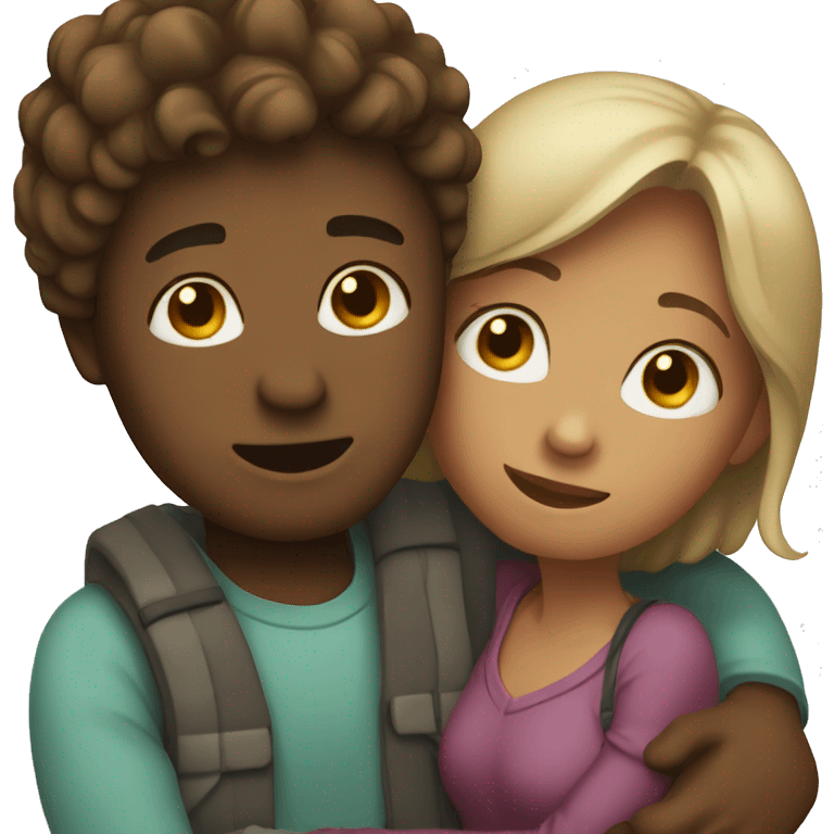 couple hugging  emoji