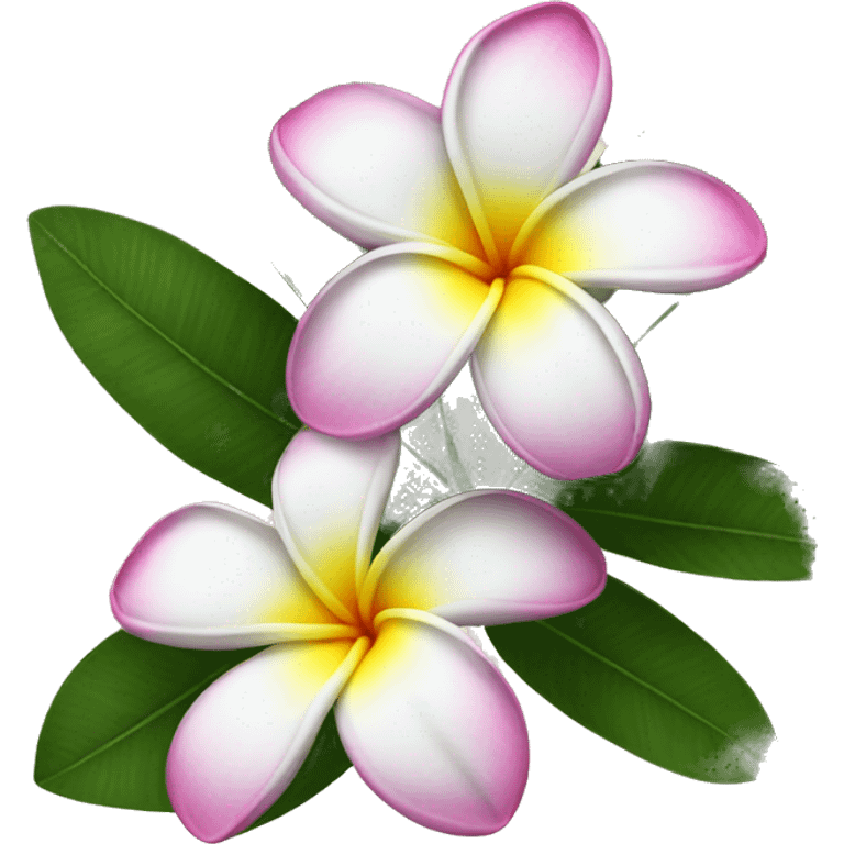 plumeria flower emoji