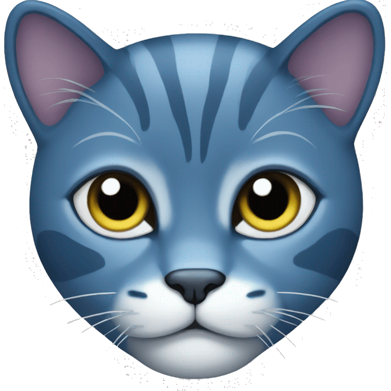 Blue cat emoji