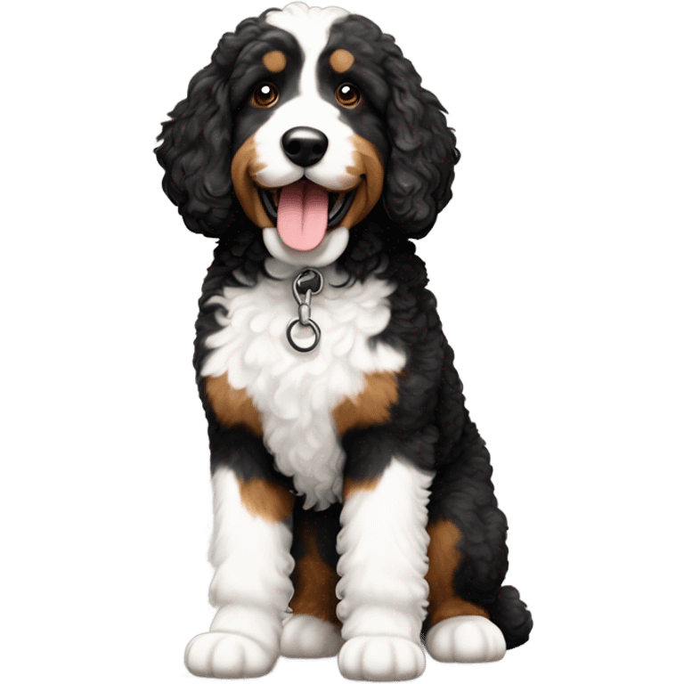 Bernedoodle walk emoji