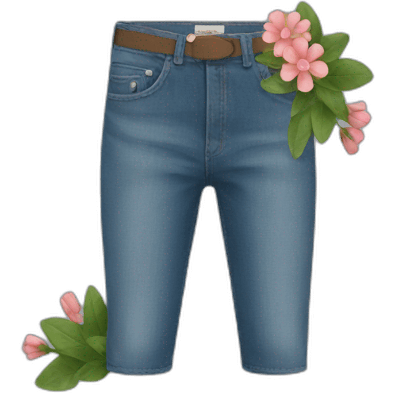 jean with flowers emoji