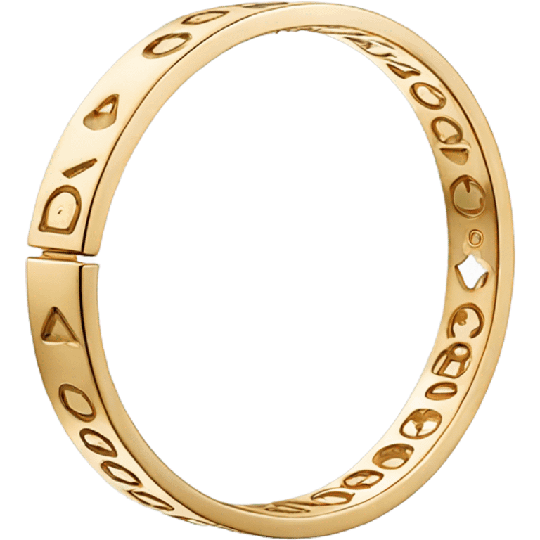 cartier love bracelet gold emoji