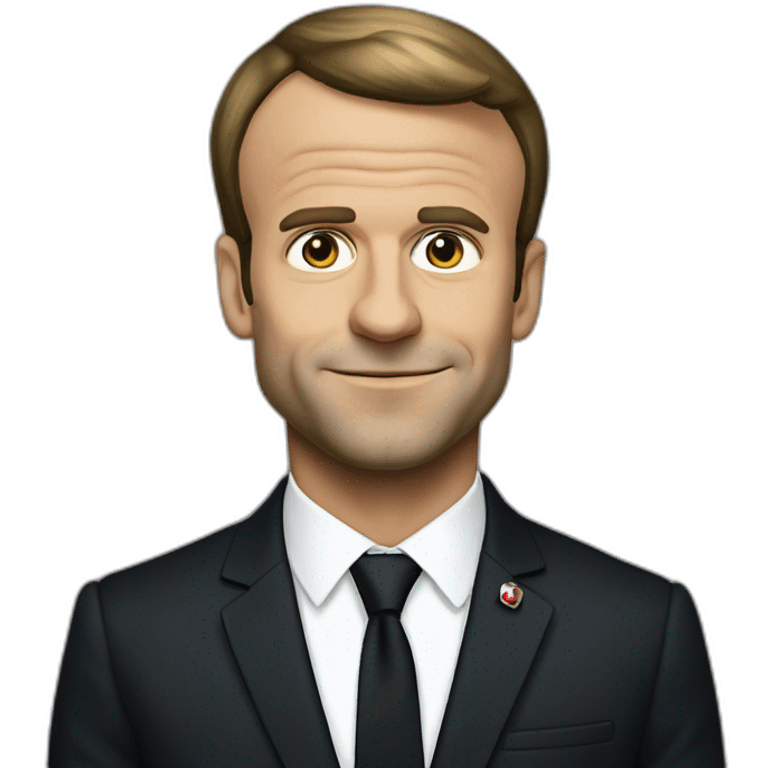 Emmanuel Macron noir emoji