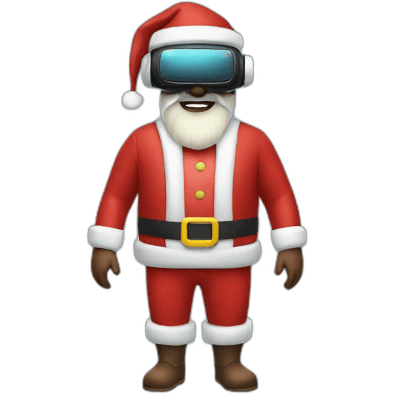 Santa in vr headset full body emoji