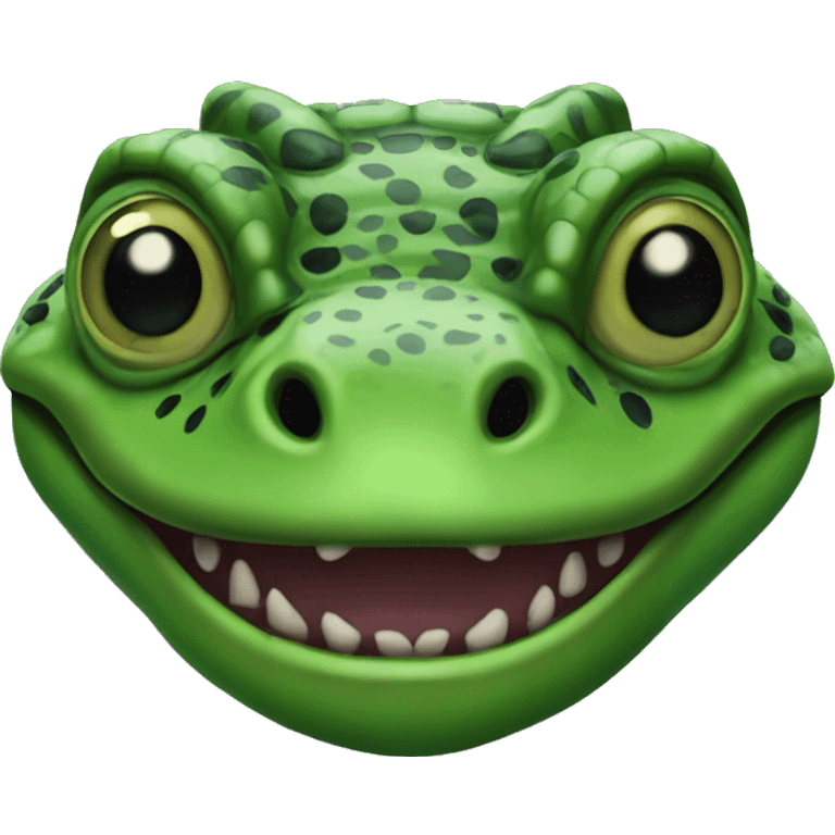 Green Gila Monster Head emoji