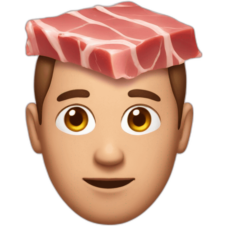 Man with ham head emoji