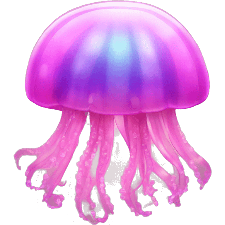 pink shimmery iridescent jellyfish emoji