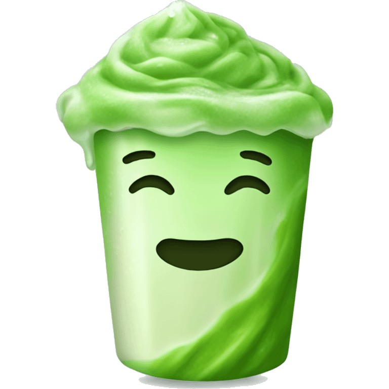 Iced matcha emoji