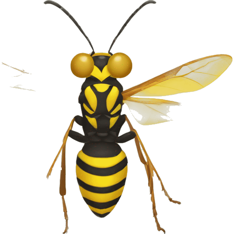 yellow paper wasp emoji