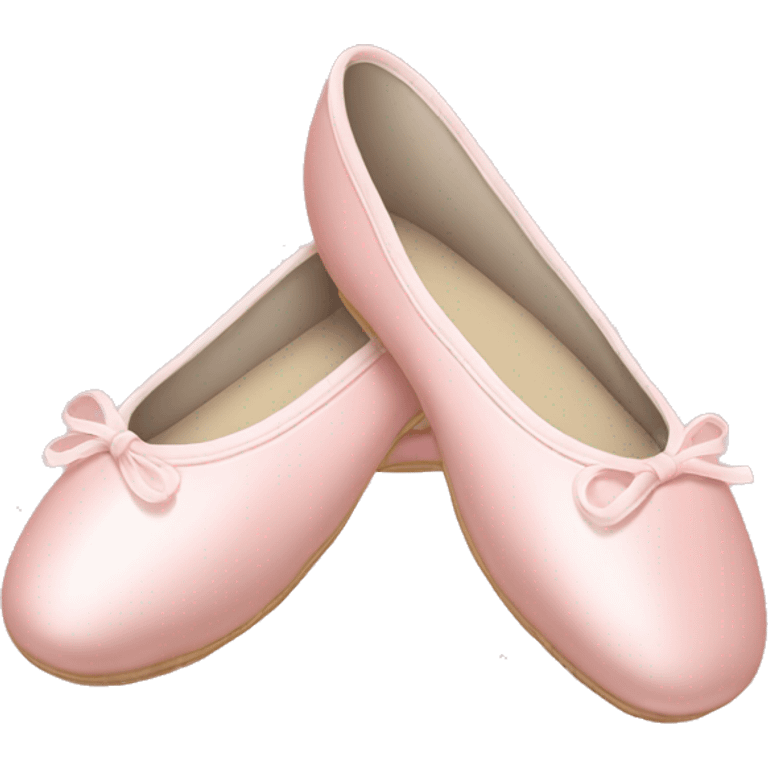 Pale pink ballet shoes emoji