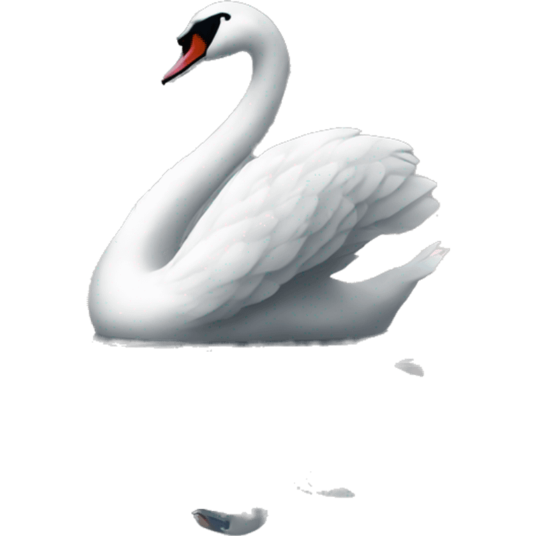 swan on the lake emoji