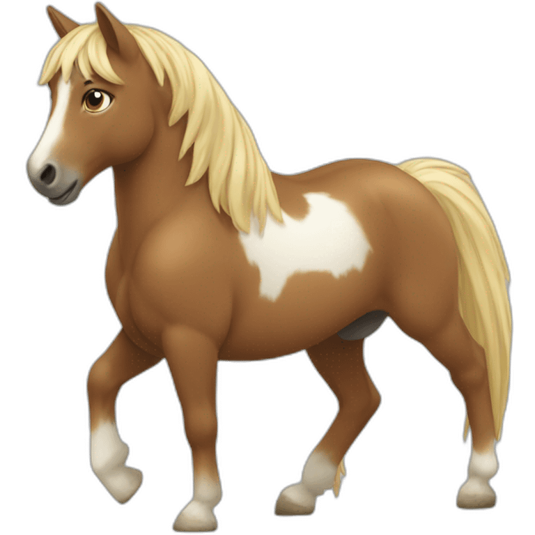 Un chat qui fait du poney emoji