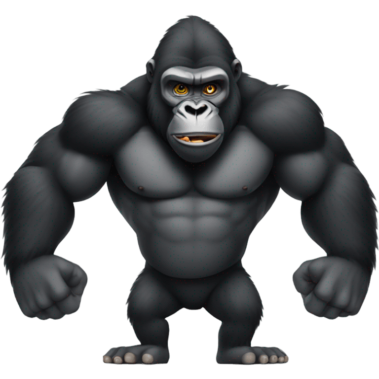 Gorilla flexing  emoji