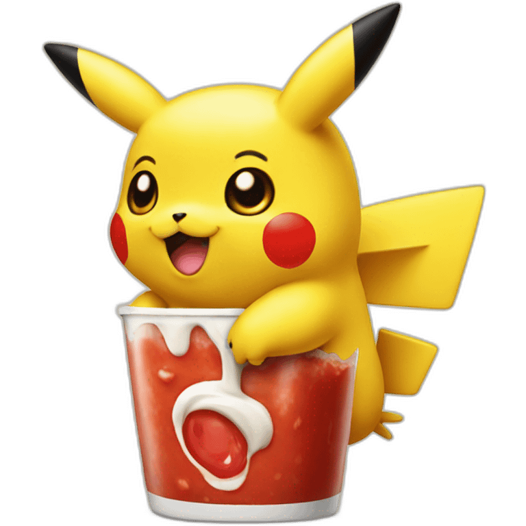 Pikachu Ketchup emoji