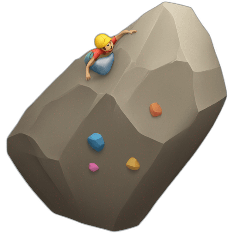 Bouldering emoji