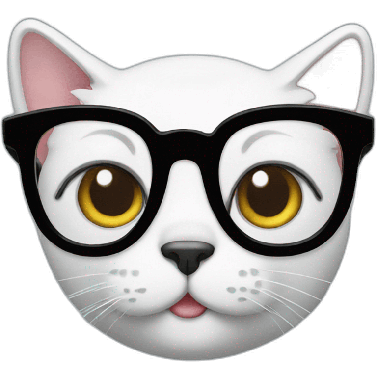 Cat with glasses emoji