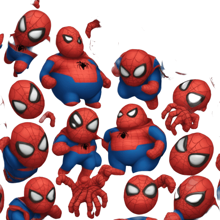 Fat fat fat spiderman emoji