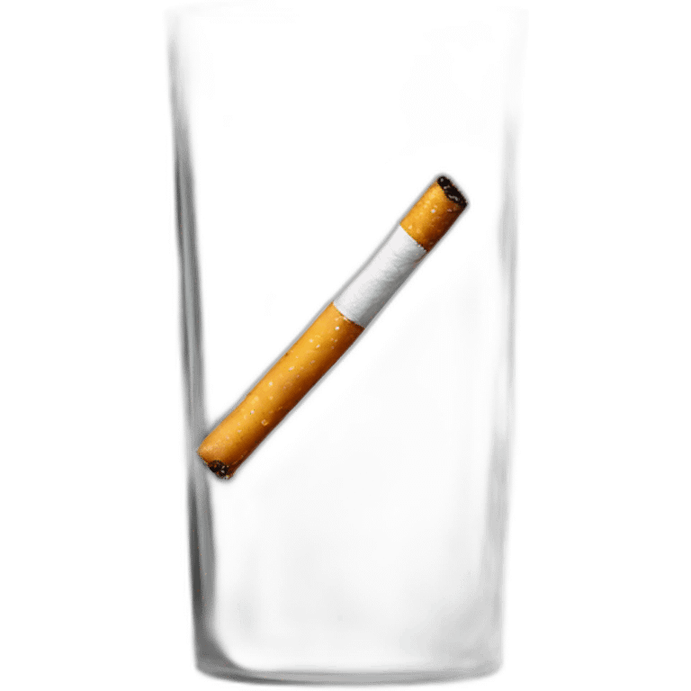 Verre avec cigarette emoji