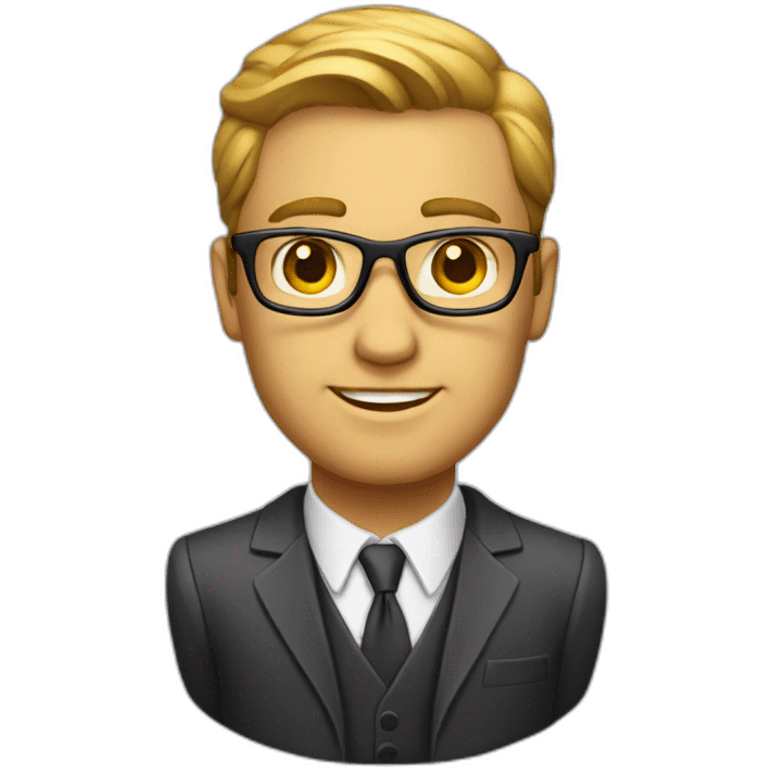 Handsome Banker emoji