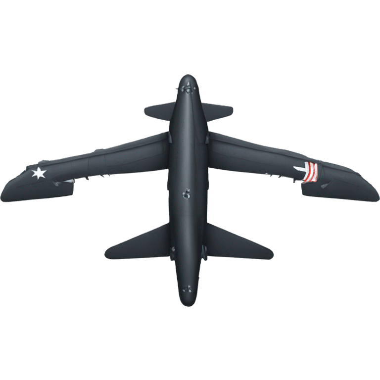 black military bomber plane emoji