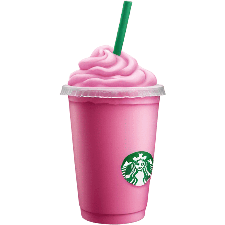 Starbucks pink drink emoji