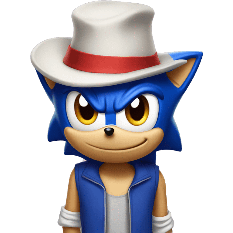 sonic in a hat emoji