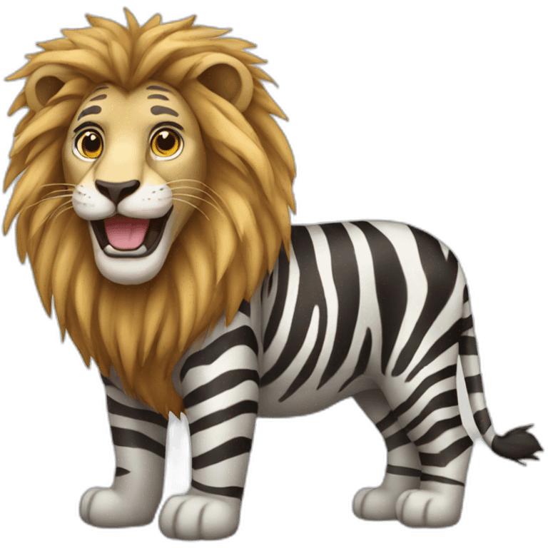 Lion Zebra emoji