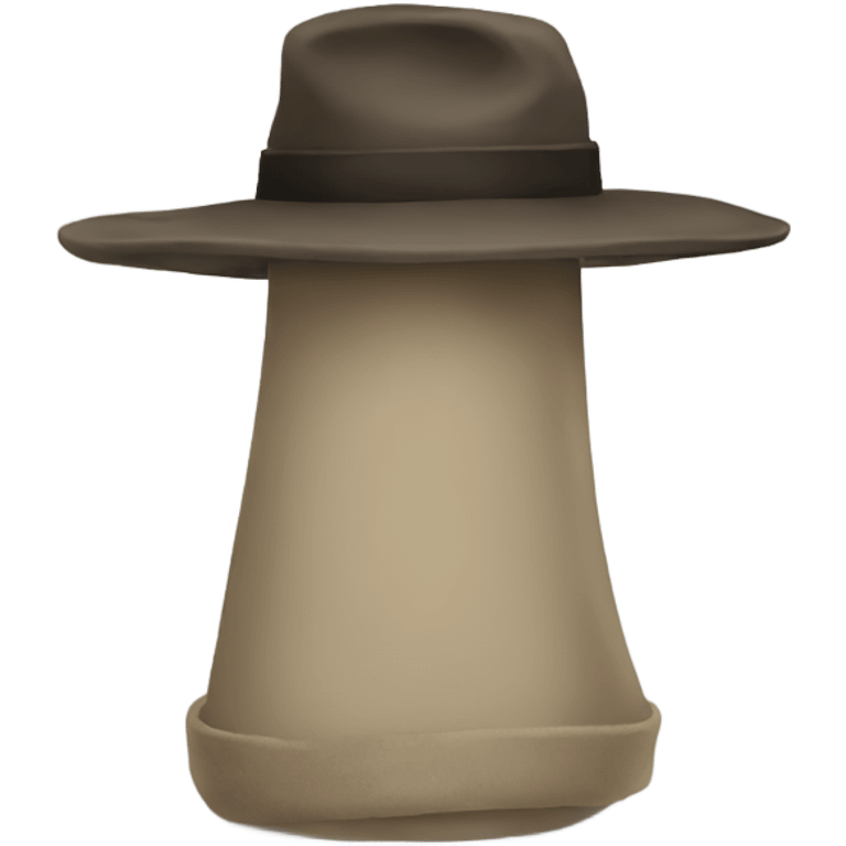 Lonely hat in solitude  emoji