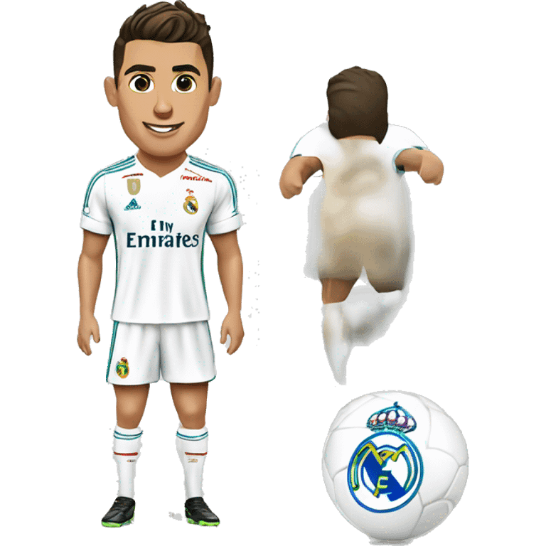 Cristiano Ronaldo avec un maillot du réal Madrid  emoji