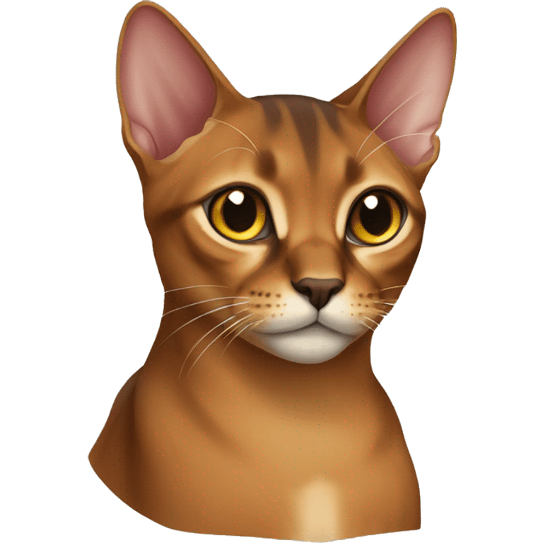 Abyssinian cat emoji