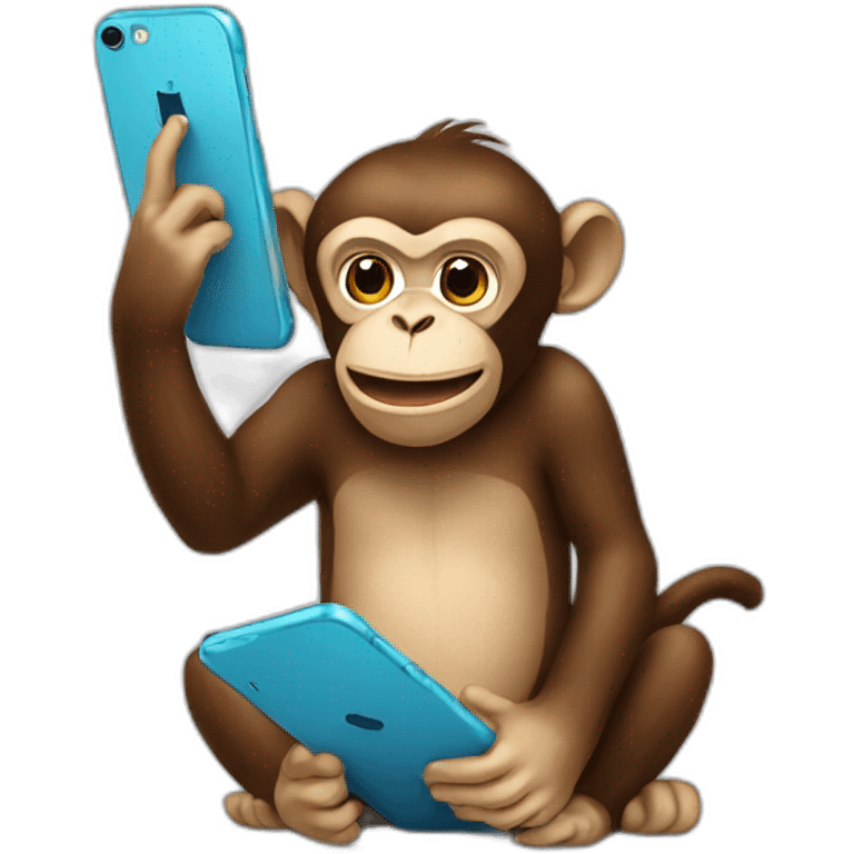 monkey on phone emoji