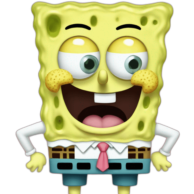 spongebob squarepants with patrick star emoji