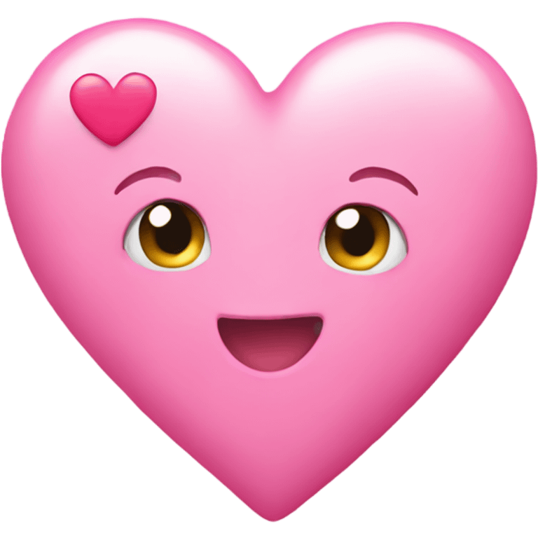 Cute heart pink emoji