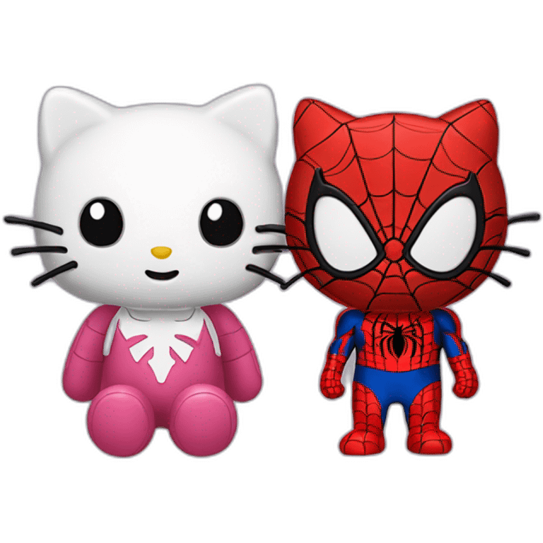 hello-kitty-and-spiderman emoji