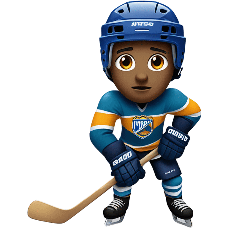 A hockey player emoji