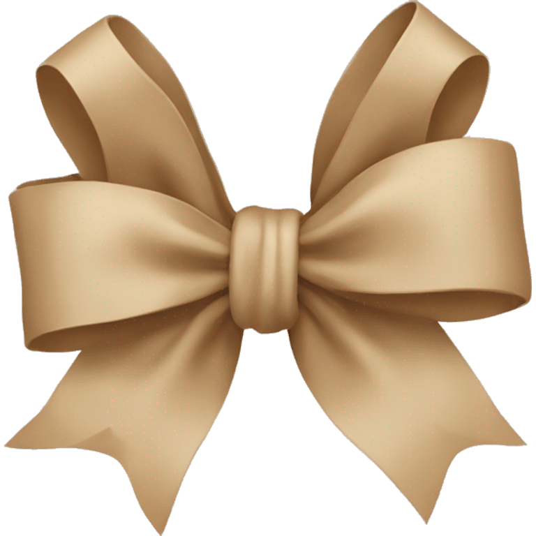 Beige bow emoji