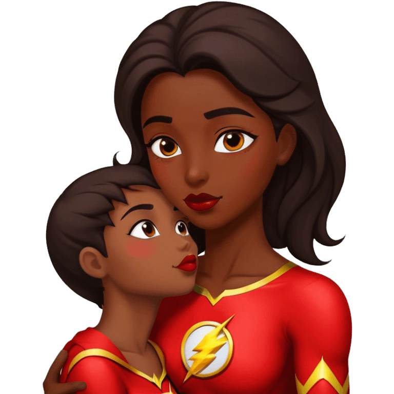 The Flash in Kiss She Flash Girl Romantic emoji