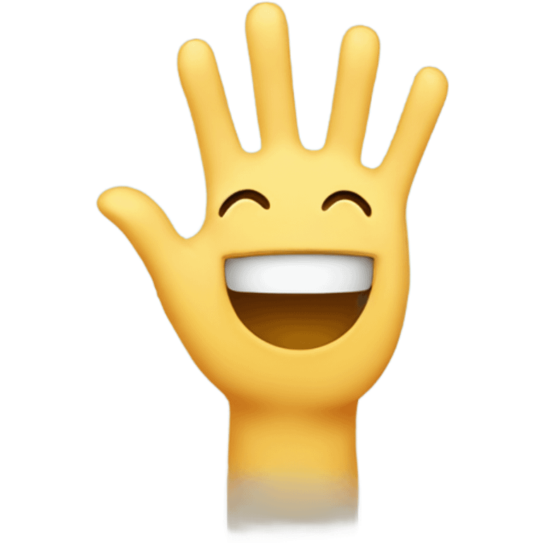 smiling emoji with both hands up to its face emoji