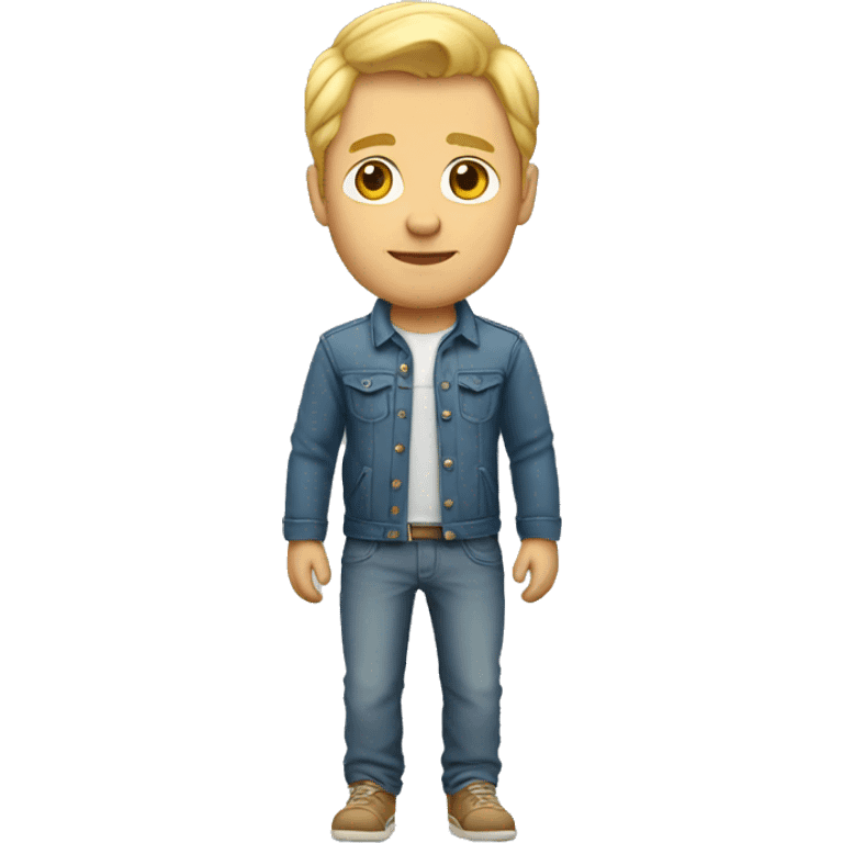 blonde dad full body emoji