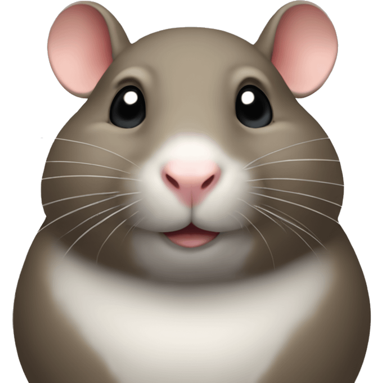 a very round fat rat emoji