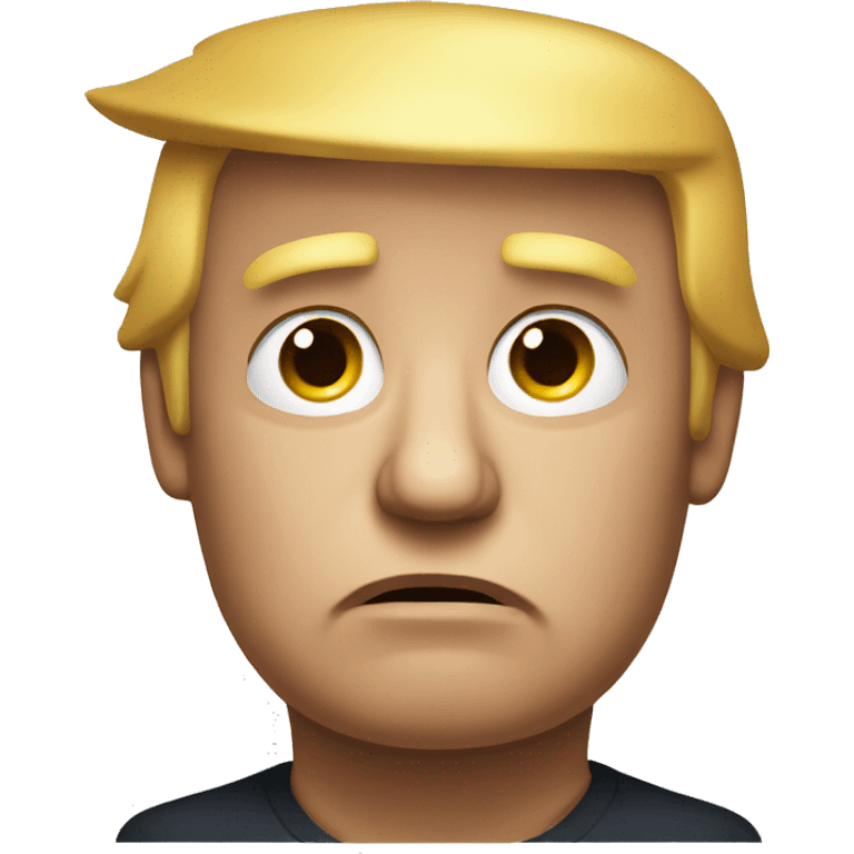 create donald trump looking really sad  emoji