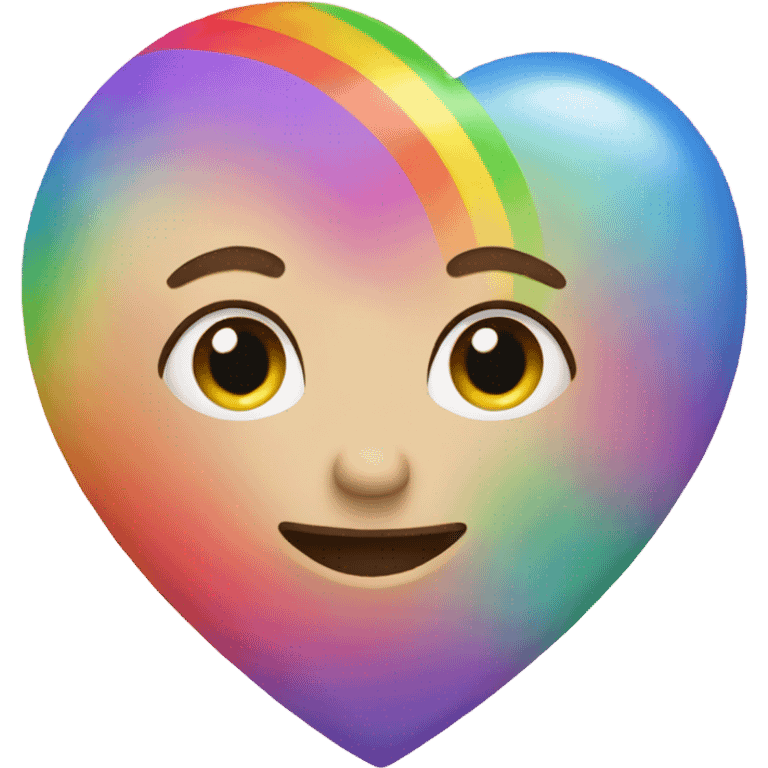 Rainbow heart emoji