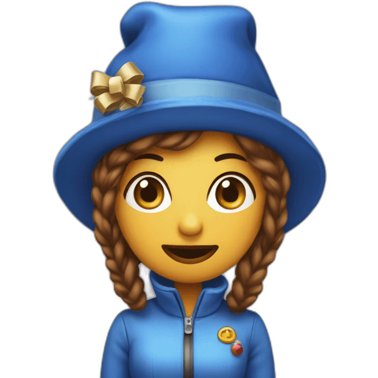 La Cara del Dr. simi con gorro de navidad azul emoji