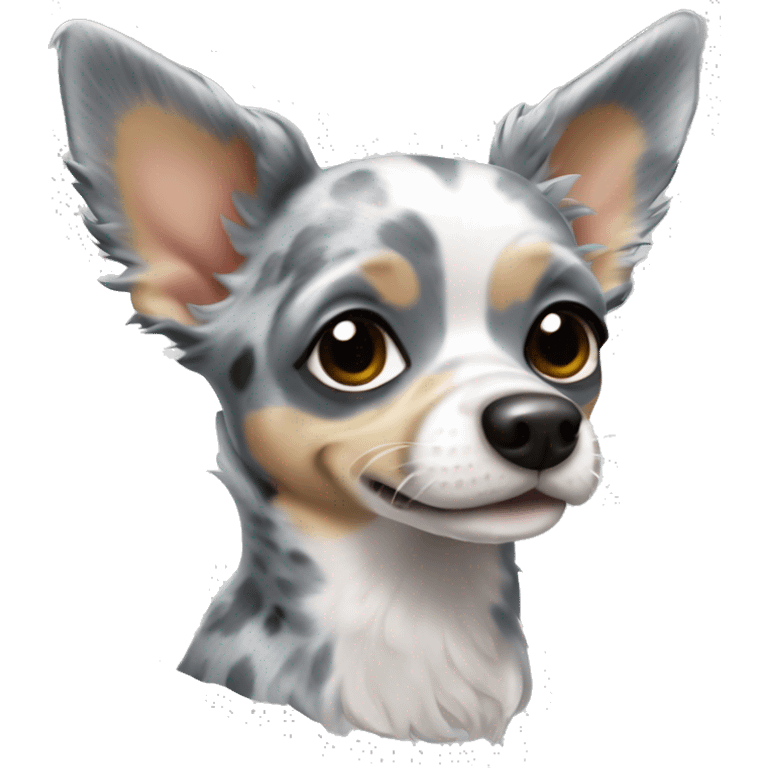 Blue merle chihuahua emoji