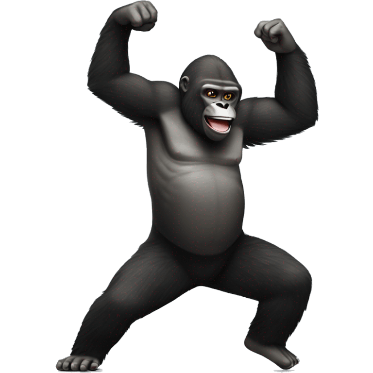 Dancing gorilla emoji