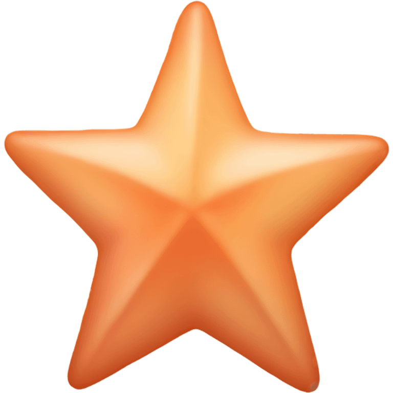 Peach colored star emoji