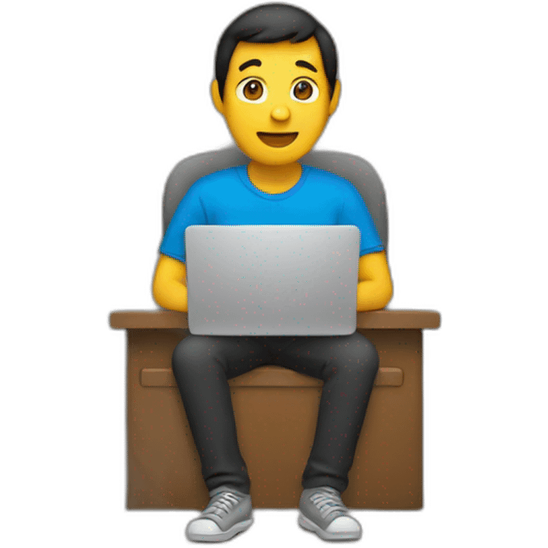 A person using a laptop emoji