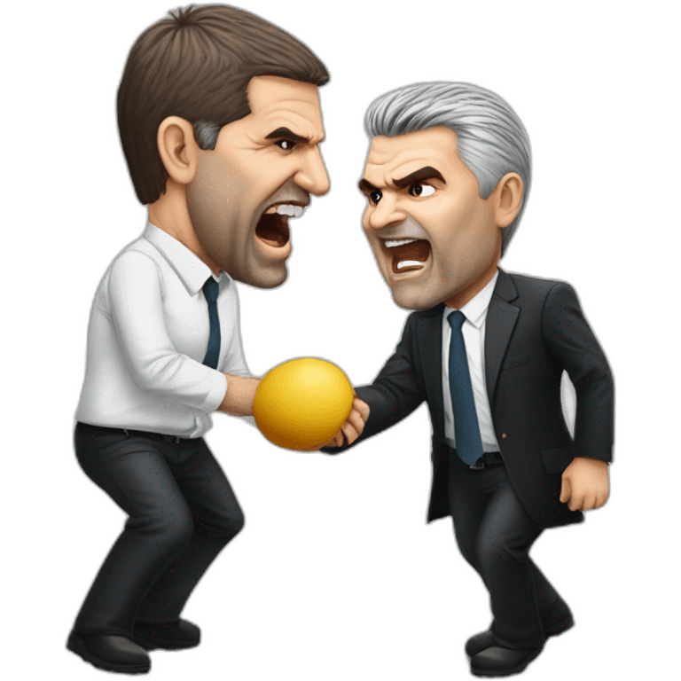 ange postecoglou fighting craig foster realistic emoji