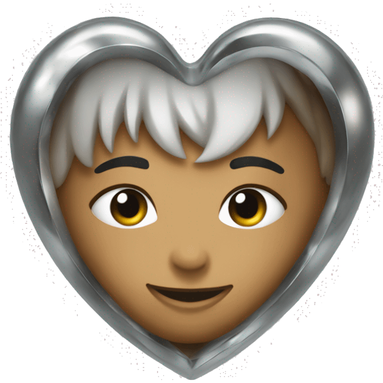 Chrome heart emoji