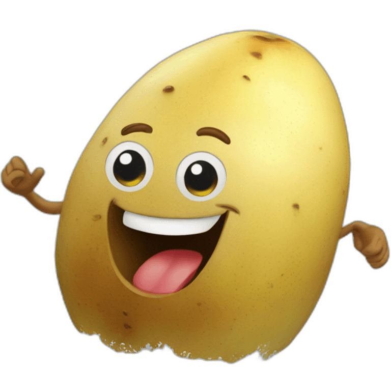 Potato surfing emoji